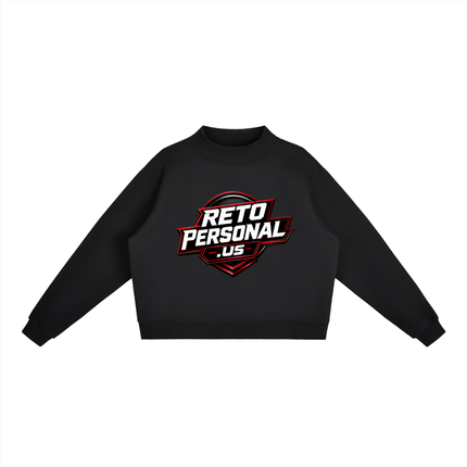 Essential Fleece Mock-Neck Crew Sweatshirt