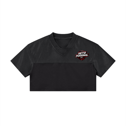 Women’s Cropped Paneled V-Neck Jersey